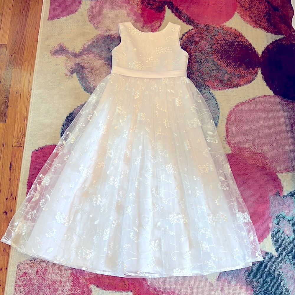 Beautiful flower girl or a communion dress